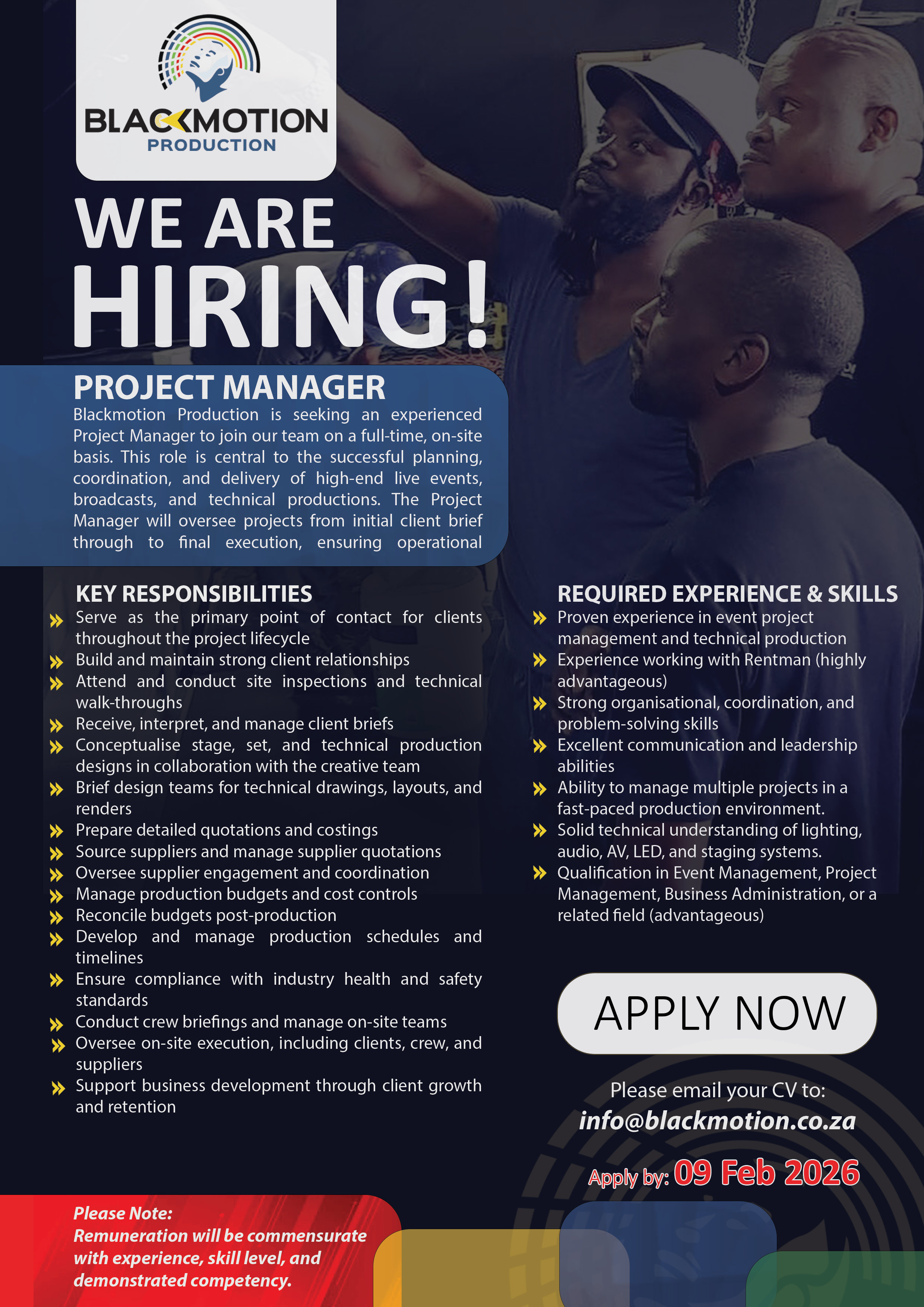 Project Manager Job Poster